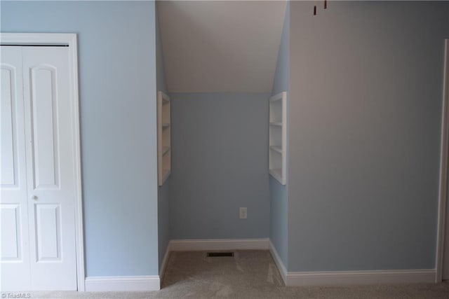 5170 Tabernacle School Rd, Asheboro, NC 27205 - staircase with carpet and vaulted ceiling