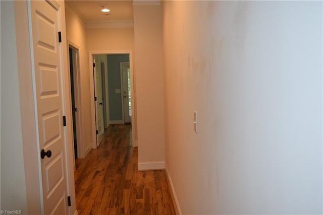 5170 Tabernacle School Rd, Asheboro, NC 27205 - corridor featuring ornamental molding and wood finished floors