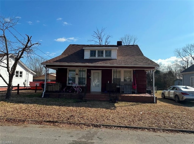 bungalow with covered porch