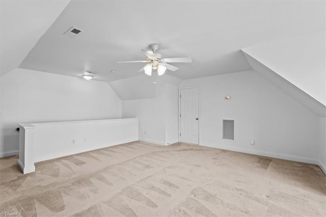 7103 Ludgate Rd, Gibsonville, NC 27249 - additional living space featuring lofted ceiling, carpet, and ceiling fan