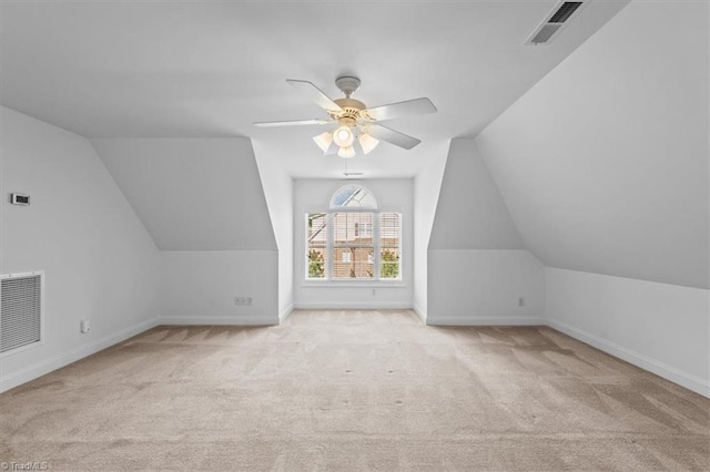 7103 Ludgate Rd, Gibsonville, NC 27249 - bonus room featuring carpet flooring, vaulted ceiling, and a ceiling fan