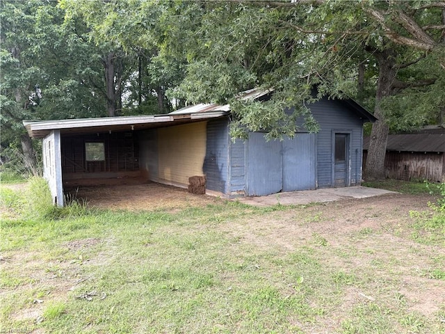 856 Haynes Rd, Elkin, NC 28621 - view of outdoor structure with a carport