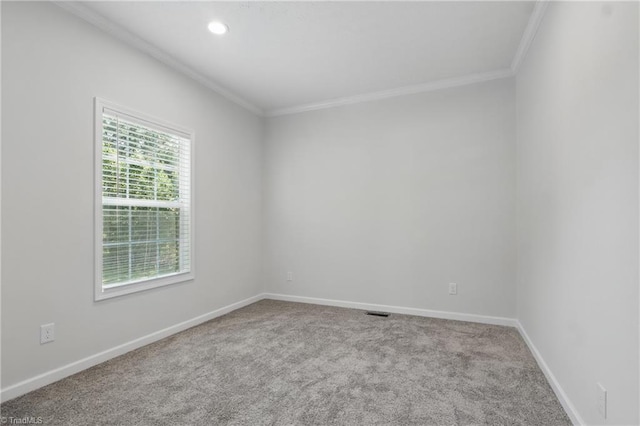 2875 Motsinger Rd, Winston-Salem, NC 27107 - empty room featuring crown molding, carpet, and recessed lighting