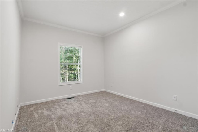 2875 Motsinger Rd, Winston-Salem, NC 27107 - spare room with carpet floors, crown molding, and recessed lighting