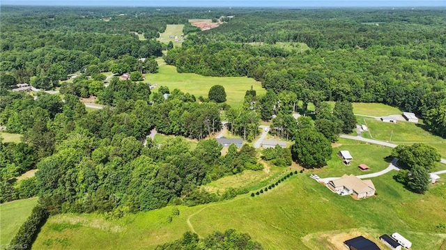 2875 Motsinger Rd, Winston-Salem, NC 27107 - aerial overview of property's location with a heavily wooded area