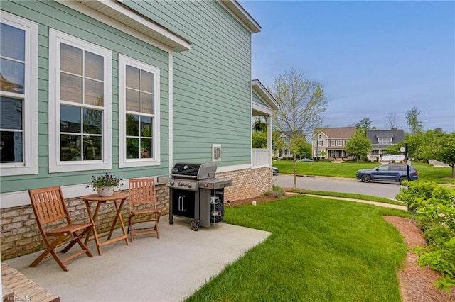 exterior space with a patio area