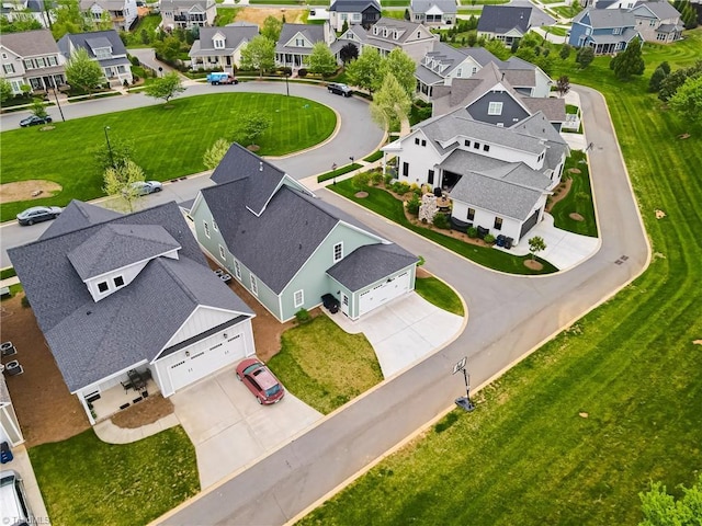 birds eye view of property featuring a residential view