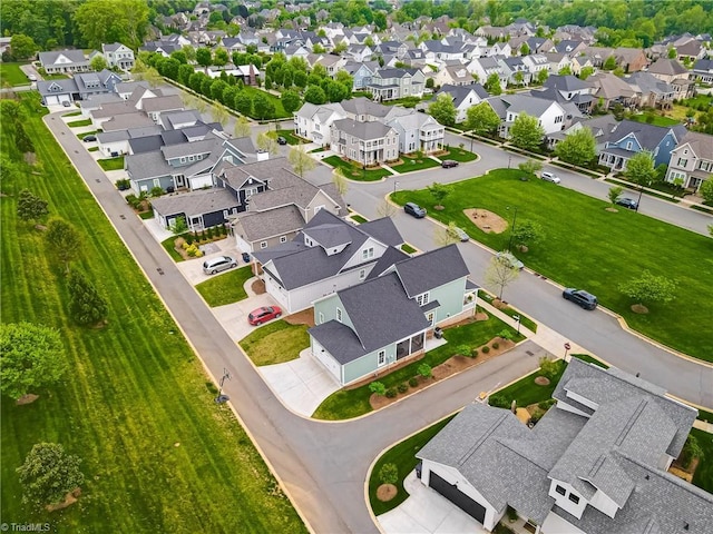 birds eye view of property featuring a residential view