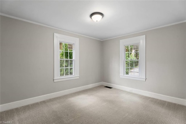 2505 Druid Hills Dr, Winston-Salem, NC 27105 - unfurnished room featuring plenty of natural light, crown molding, and carpet flooring