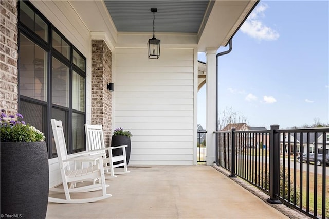 balcony with a porch