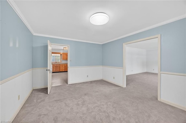 1409 Coventry Rd, High Point, NC 27262 - carpeted empty room with ornamental molding and baseboards