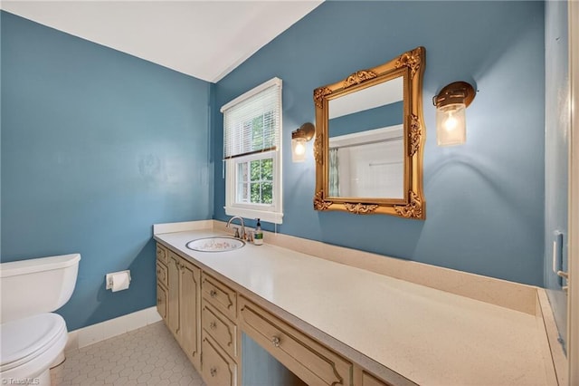 1409 Coventry Rd, High Point, NC 27262 - bathroom with vanity and tile patterned flooring