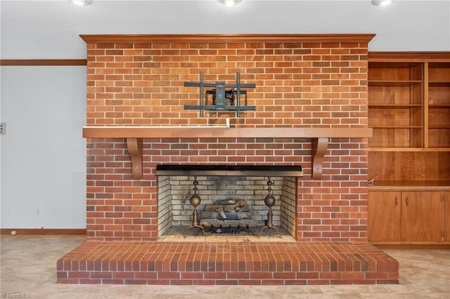 1409 Coventry Rd, High Point, NC 27262 - detailed view of a fireplace and carpet floors
