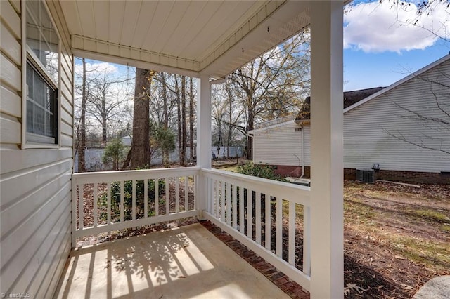 balcony with covered porch