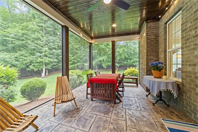 8441 Alice Player Dr, Oak Ridge, NC 27310 - view of patio / terrace featuring a ceiling fan