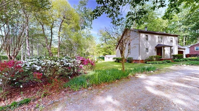 view of front of home