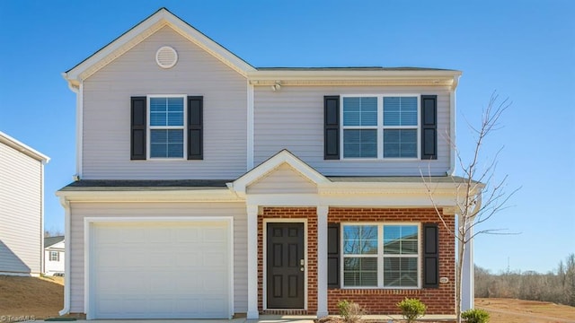 view of front of house featuring a garage