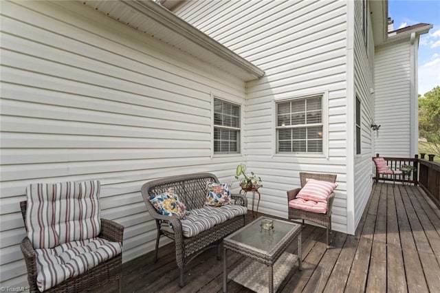 6065 Providence Church Rd, Winston-Salem, NC 27105 - deck featuring outdoor lounge area