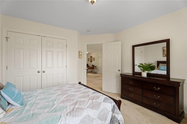 6065 Providence Church Rd, Winston-Salem, NC 27105 - bedroom with a closet and light colored carpet