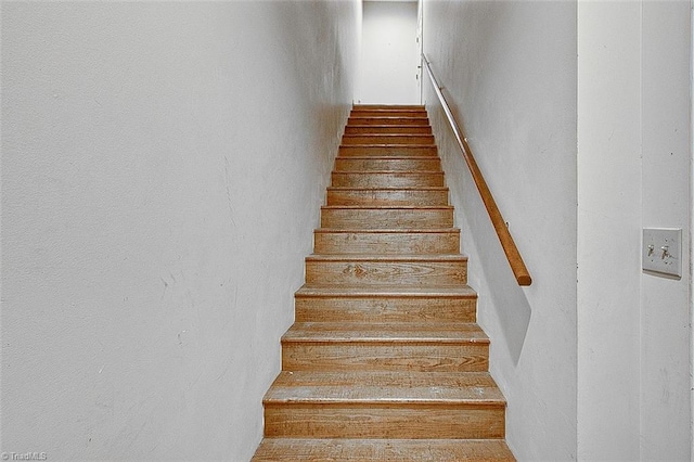 view of stairway