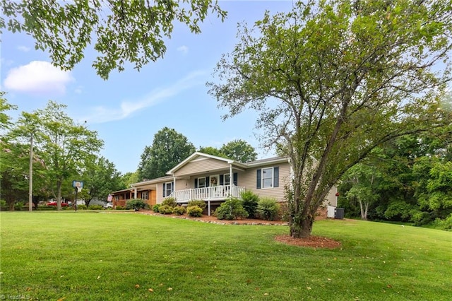 3809 Evergreen Dr, Trinity, NC 27370 - ranch-style home featuring a front yard