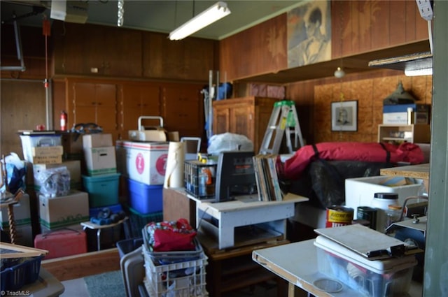 storage room featuring a garage