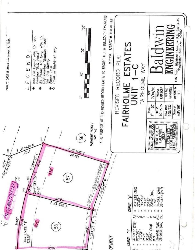 418 Fairholme Way, Winchester KY, 40391 land for sale