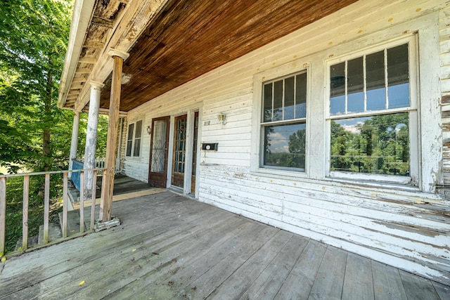 view of deck