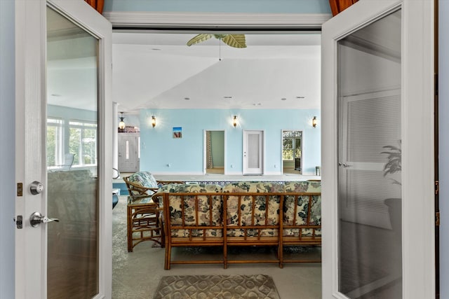 interior space featuring tile patterned floors