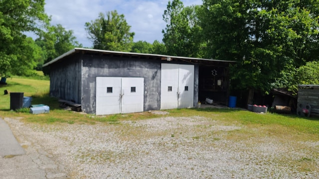 view of outdoor structure