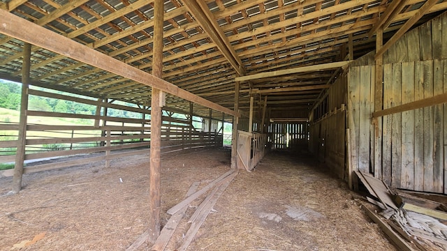 view of horse barn