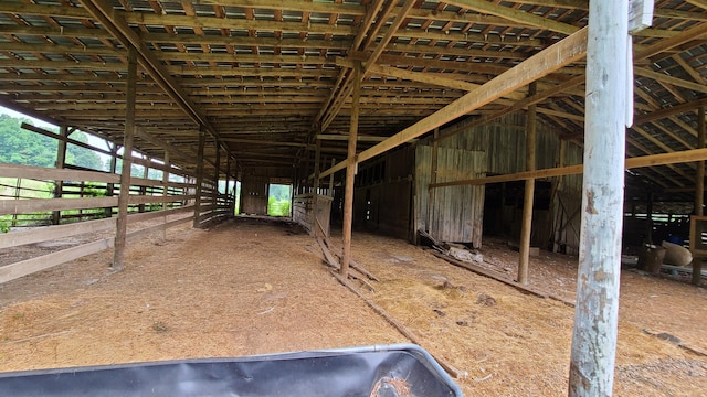 view of horse barn