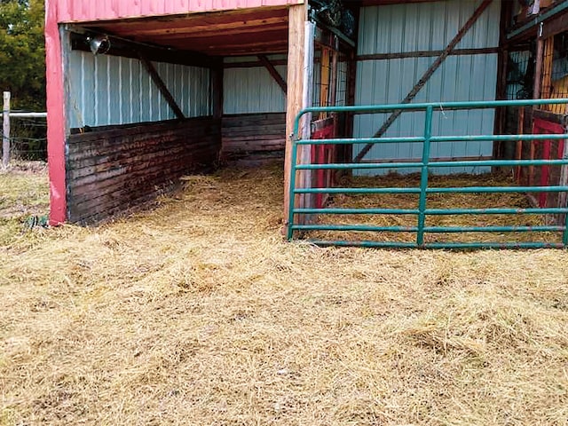 view of horse barn