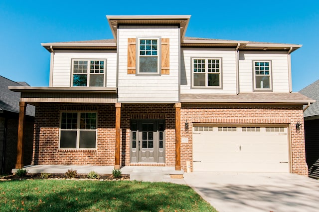 view of front of home featuring a garage