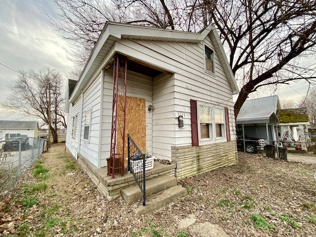 view of rear view of property