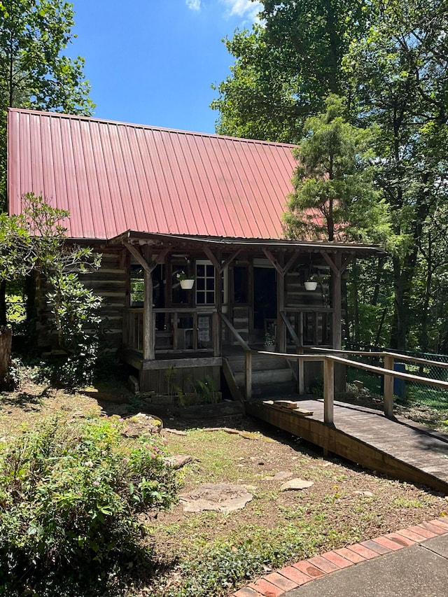 view of front of home