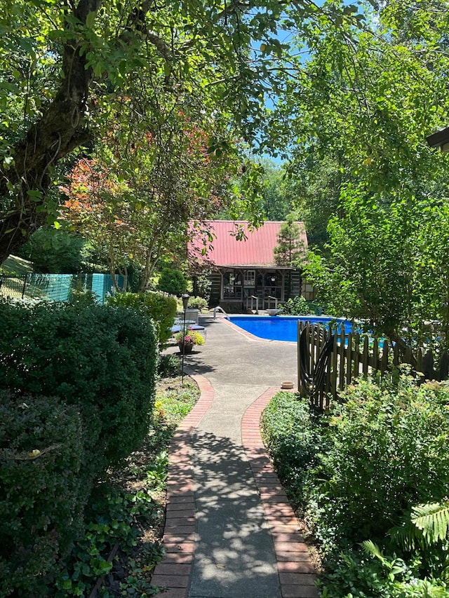 view of pool with a patio area