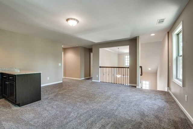 view of carpeted empty room