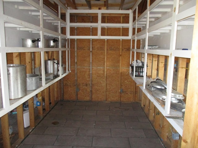 view of storage area