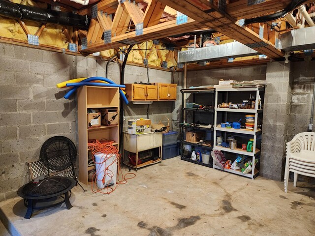 view of storage room