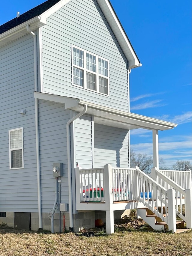 view of rear view of house