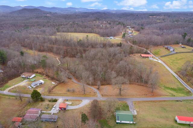 aerial view featuring a mountain view