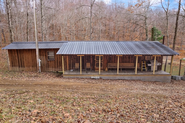 view of horse barn