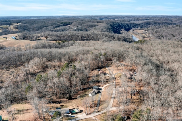 view of aerial view