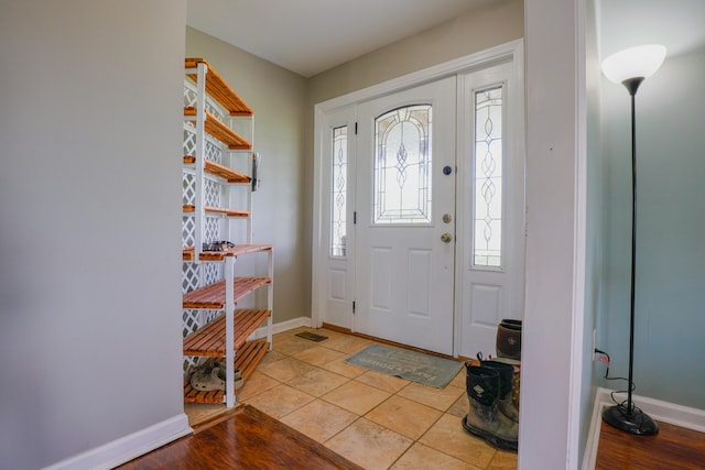 427 Sharpsburg Rd, Sharpsburg, KY 40374 - entrance foyer with light tile patterned floors, baseboards, and visible vents