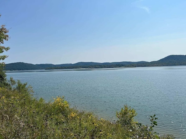 view of water feature featuring a mountain view