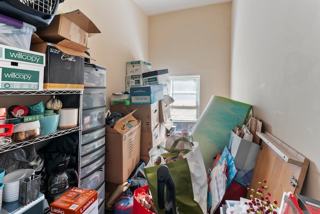 view of storage room