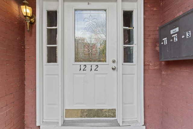 view of entrance to property