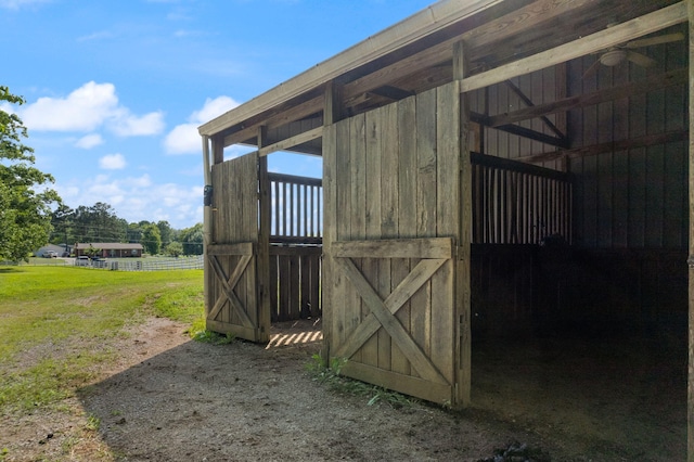 view of stable