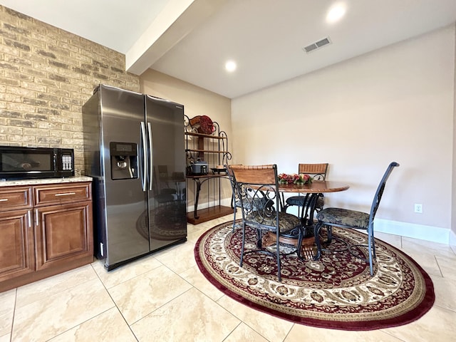 view of dining area